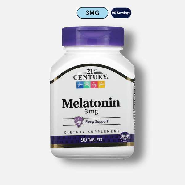 the front image of 21st Century Melatonin 3mg