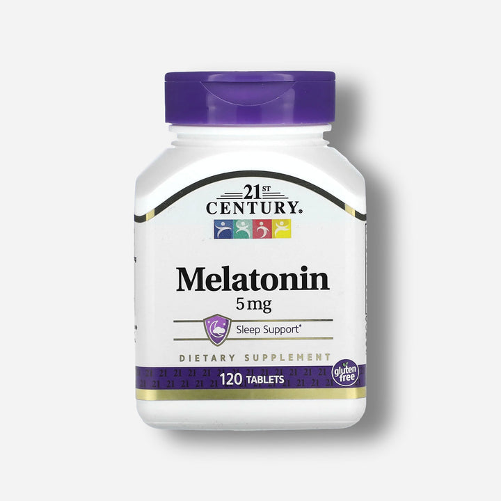 The front side of 21st Century Melatonin 5MG