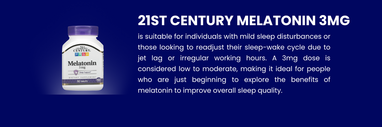 introduction image for 21st century melatonin 3mg