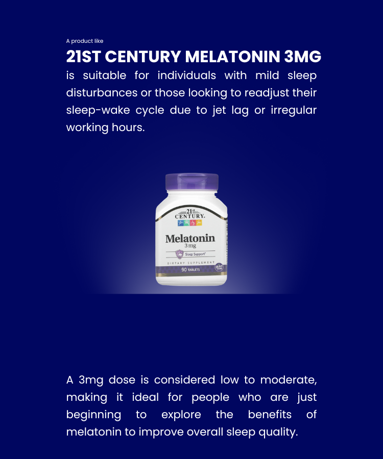 introduction of 21st century melatonin 3mg