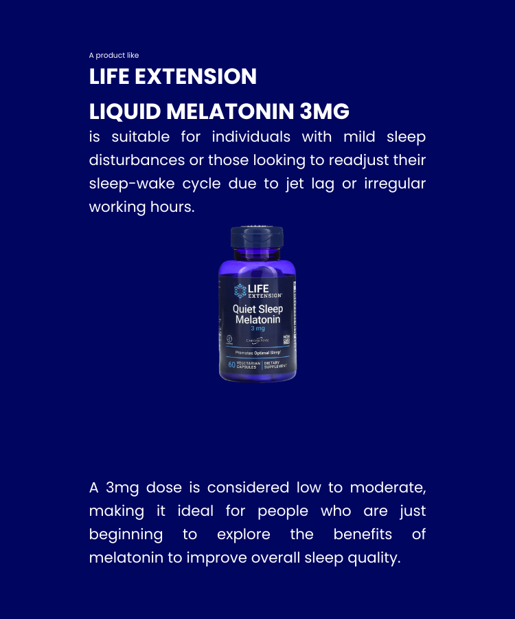 introduction for life extension quiet sleep melatonin 3mg