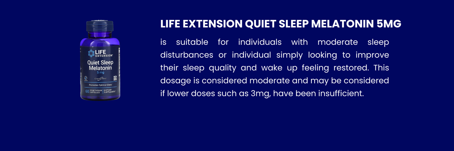 introduction for life extension quiet sleep melatonin 5mg