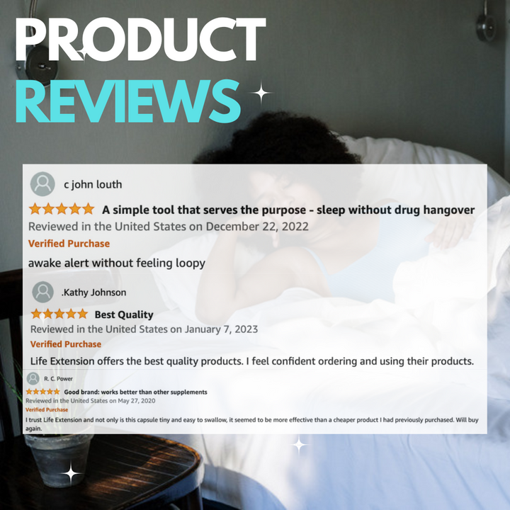 The review for Life Extension Melatonin 10mg