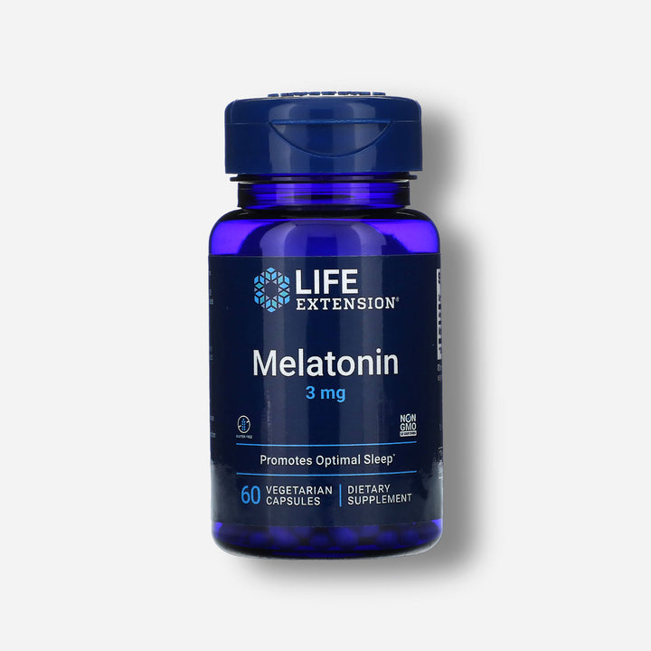 The front image of Life Extension Melatonin 3mg