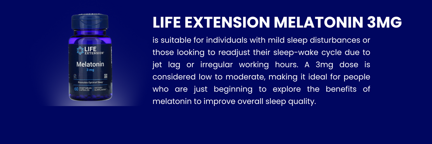 life extension melatonin 3mg introduction