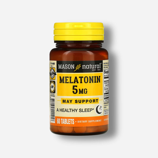 The front image of Mason Natural Melatonin 5mg