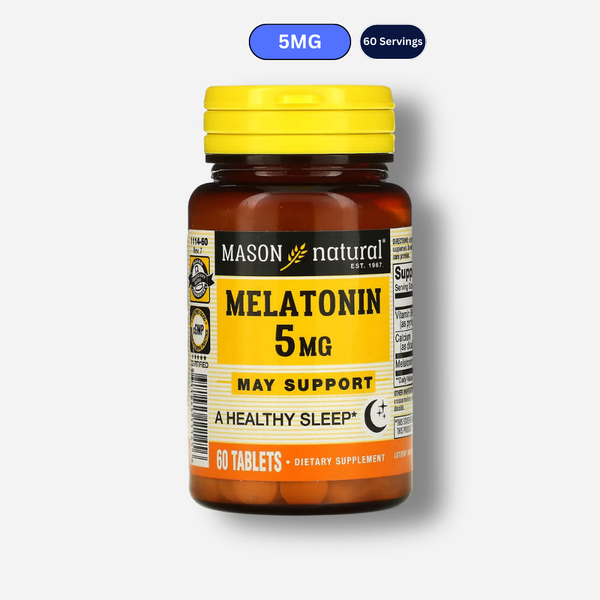 The front image of mason natural melatonin 5mg