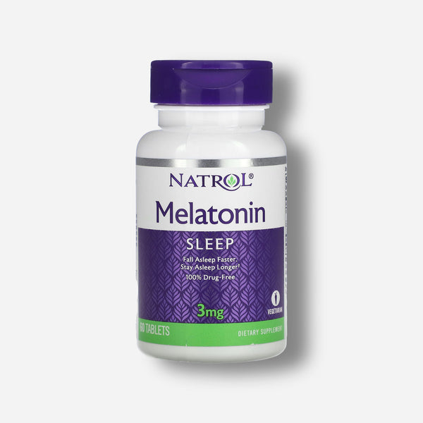 The front image of Natrol Melatonin 3mg