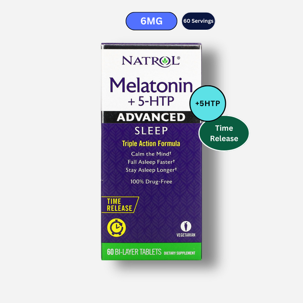 The front image of Natrol Melatonin +5HTP