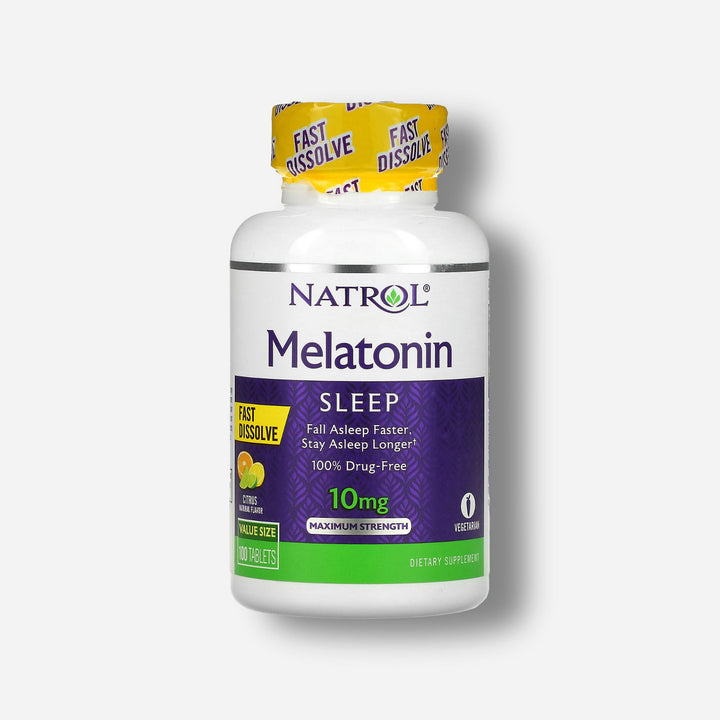 The front image of Natrol Melatonin Fast Dissolve 10mg