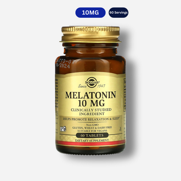 The front image of Solgar Melatonin 10MG