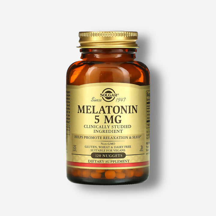 The front image of Solgar Melatonin 5mg