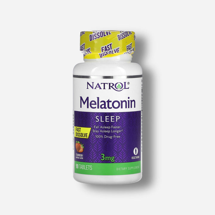 The front image of natrol melatonin fast dissolve 3mg 90tablets