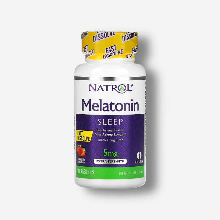 The front image of natrol melatonin fast dissolve 5mg