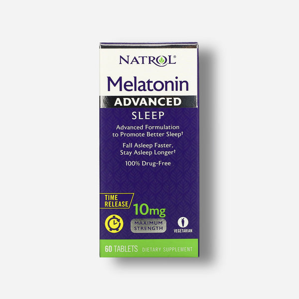 The front image of natrol melatonin time release 10mg 60tablets