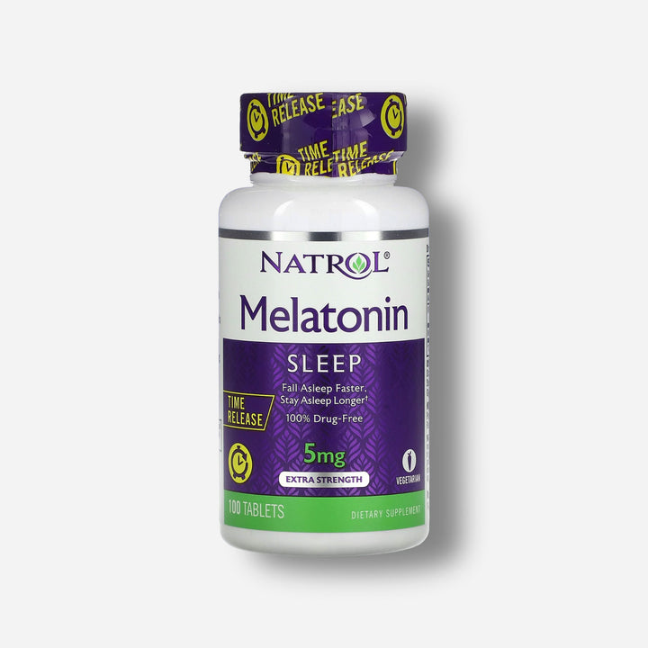 The front image of natrol melatonin time release 5mg