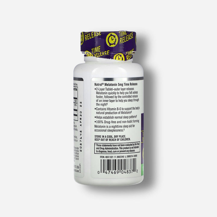 the information of natrol melatonin time release 5mg